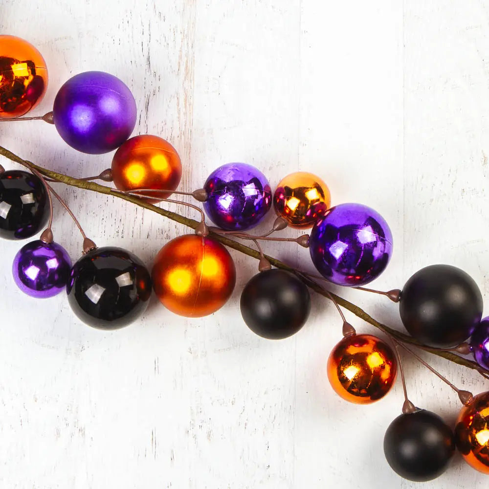 60" Halloween Round Ball Ornaments Garland