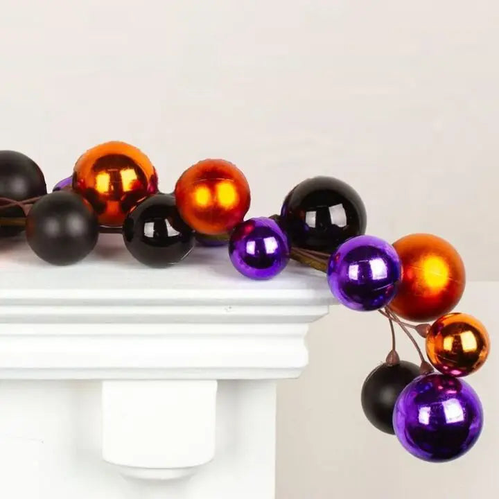 60" Halloween Round Ball Ornaments Garland