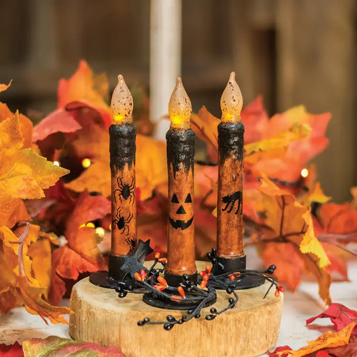 Halloween Timer Taper, 3 Assorted