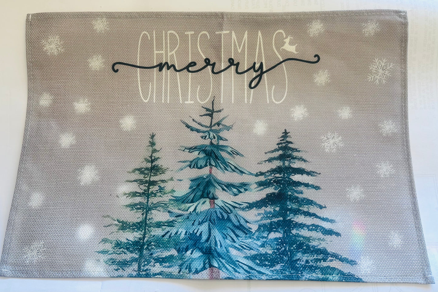 Merry Christmas Woven placemats -4