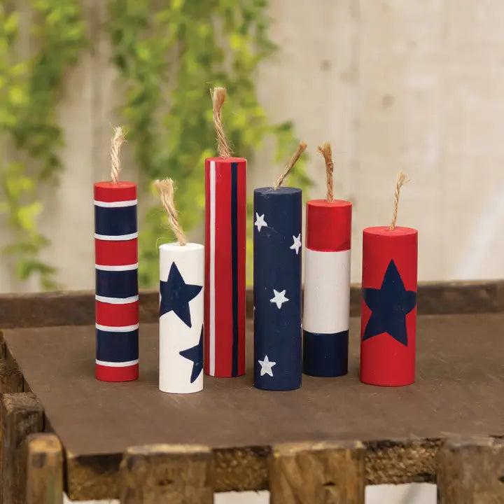 Wooden Firecrackers - set of 6