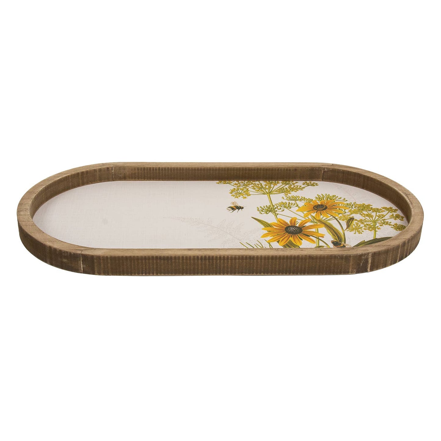 Bumble Bee & Flower Oval Tray