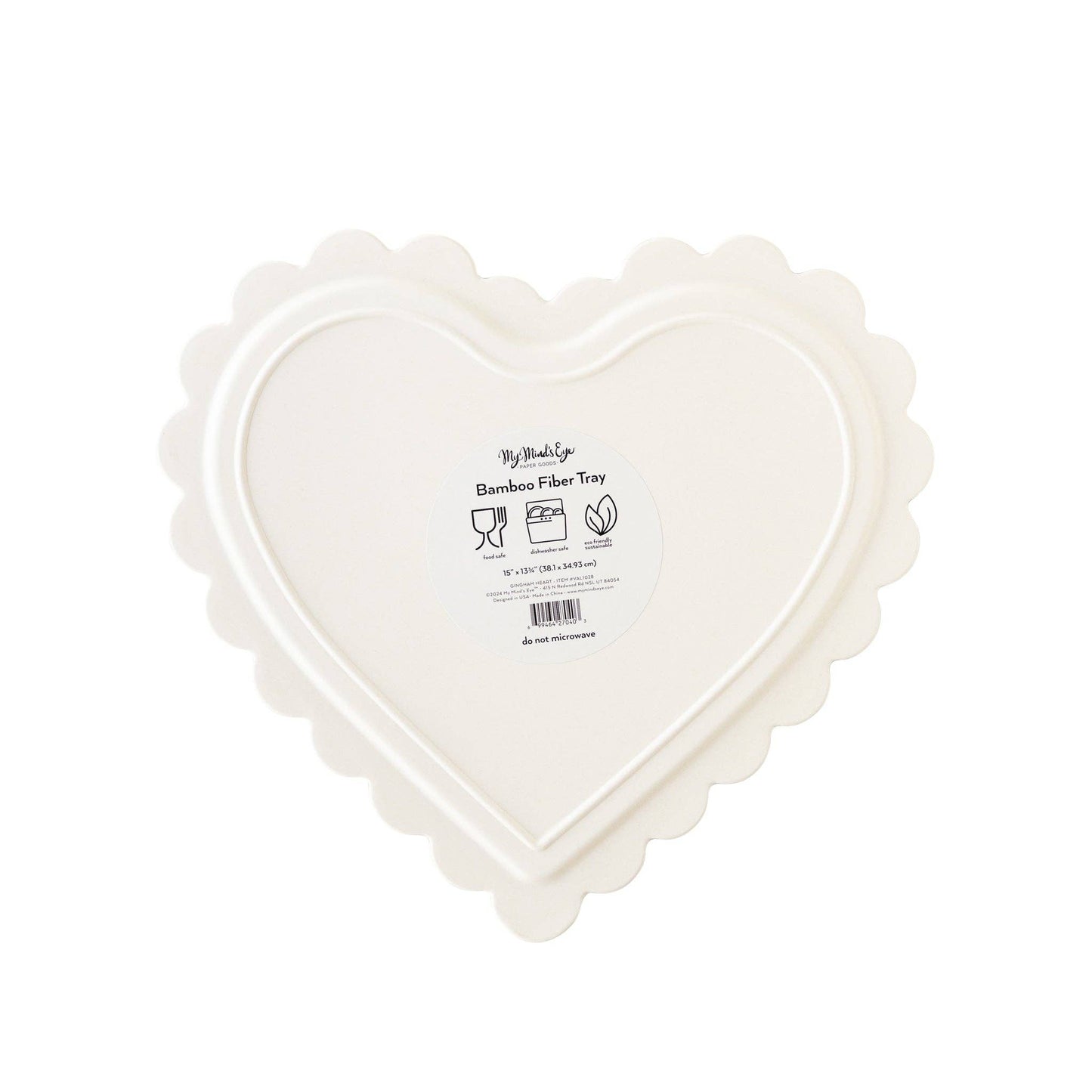 VAL1028 - Checkered Heart Shaped Tray