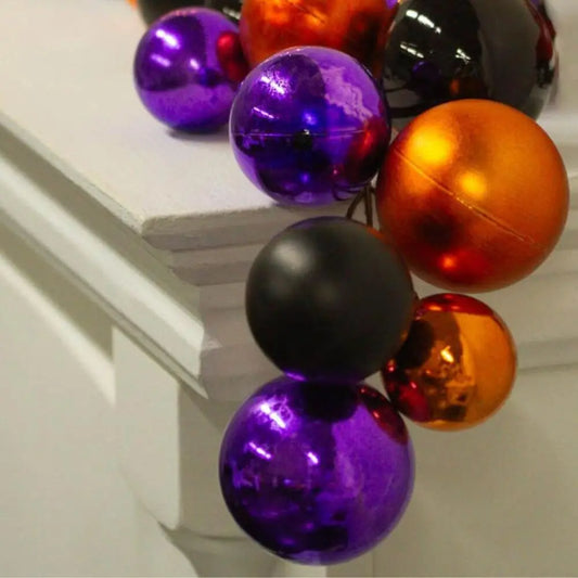 60" Halloween Round Ball Ornaments Garland