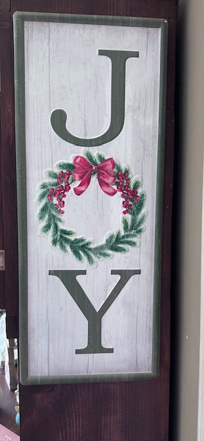 Joy Metal Sign