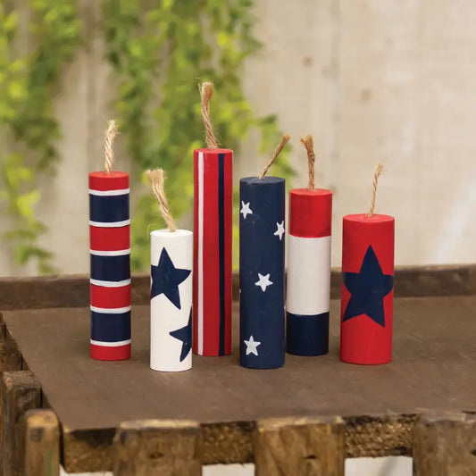 Wooden Firecrackers - set of 6